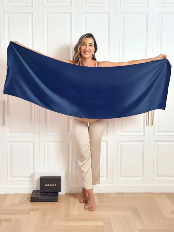 19 Momme Pure Silk Long Scarf/Shawl 170x53cm/67 - Image 11