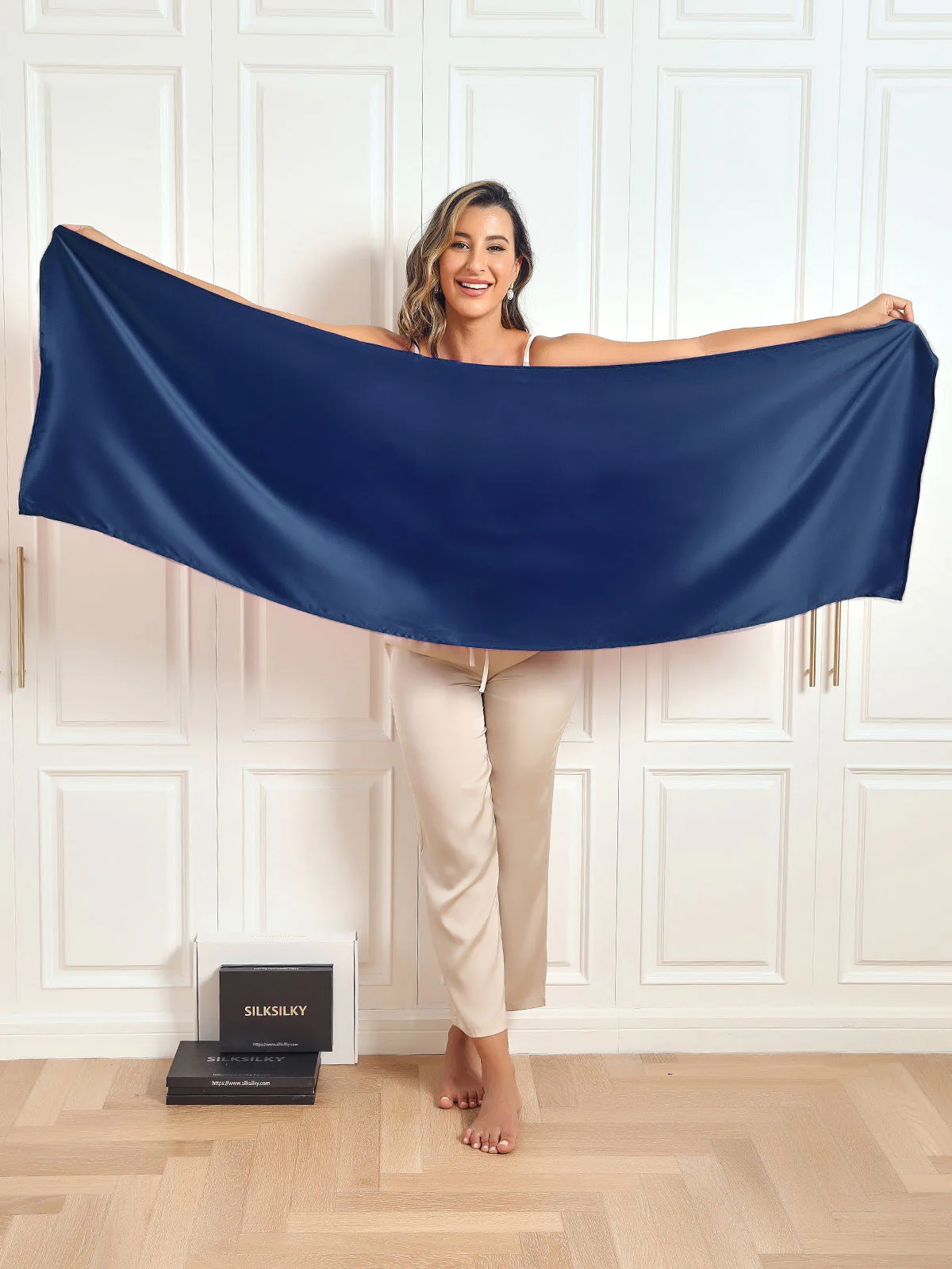 19 Momme Pure Silk Long Scarf/Shawl 170x53cm/67 - Image 11