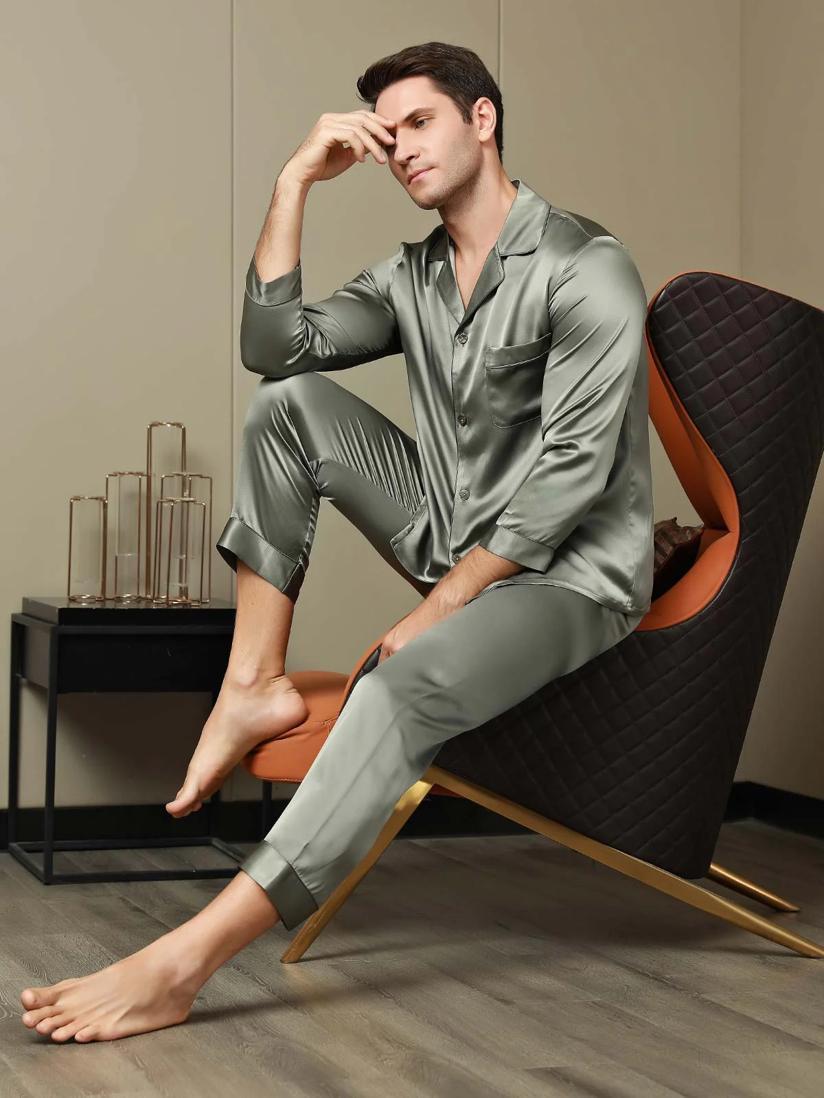 19Momme mulberry Silk Men