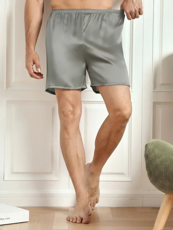 100% mulberry Silk men's Lounge Shorts