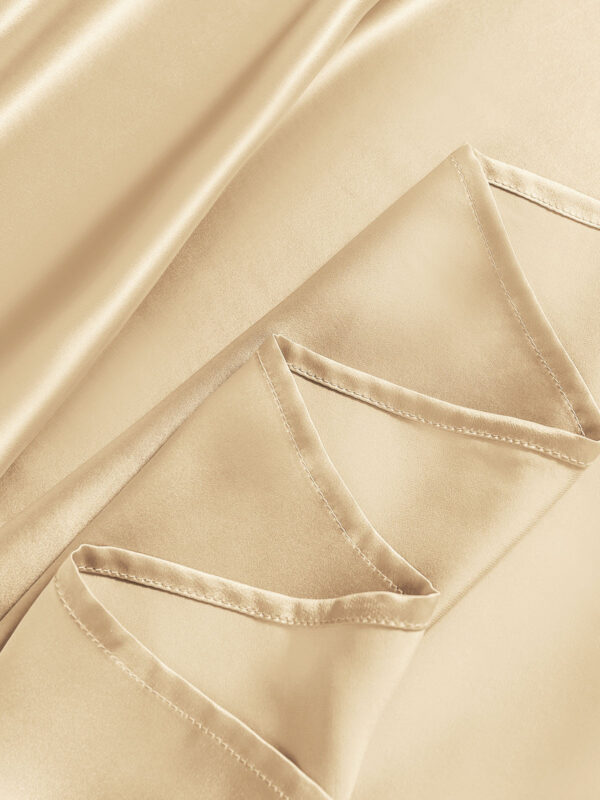 22Momme Silk 4Pcs bedding Set Fitted&Flat Sheets+2x Pillowcases - Image 12